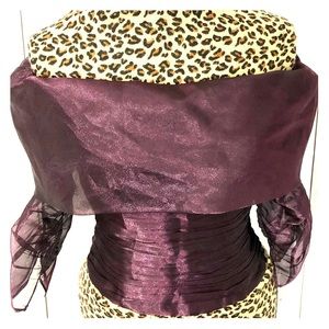 Chelsea Nites Shimmery Wine Evening Top